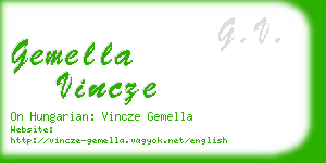 gemella vincze business card